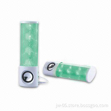 USB Portable Speaker with Colorful Flash Light, Ideal for Gifts and Promotional Items